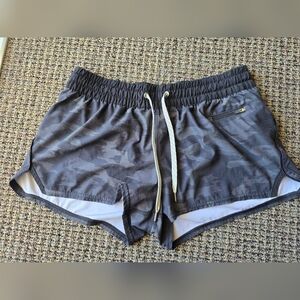 Vuori Gray Camo Athletic Shorts